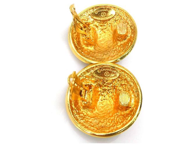 Orecchini a clip Chanel Gold D'oro - vista 6
