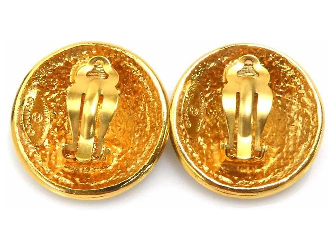 Orecchini a clip Chanel Gold D'oro - vista 7