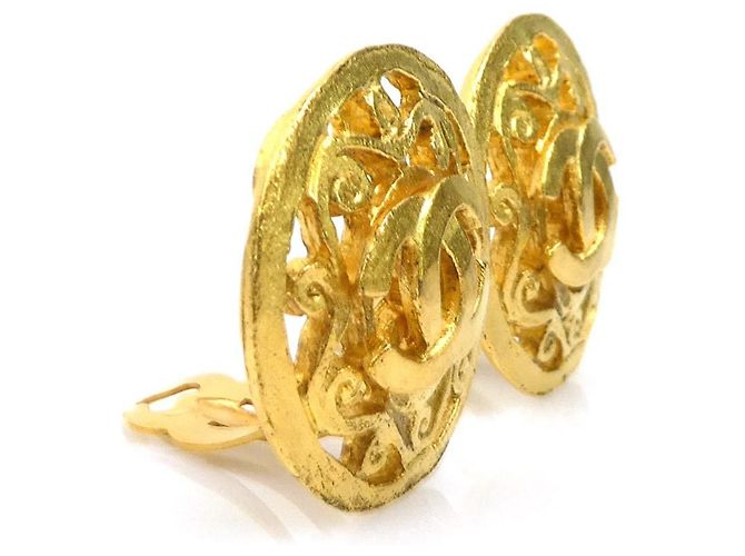 Orecchini a clip Chanel Gold D'oro - vista 2