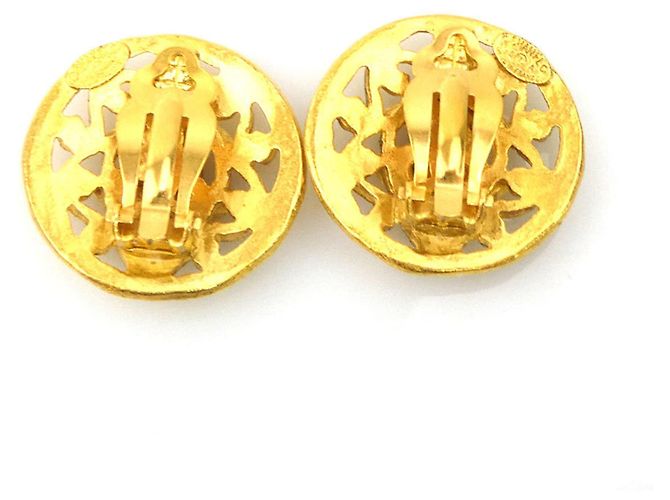 Orecchini a clip Chanel Gold D'oro - vista 4