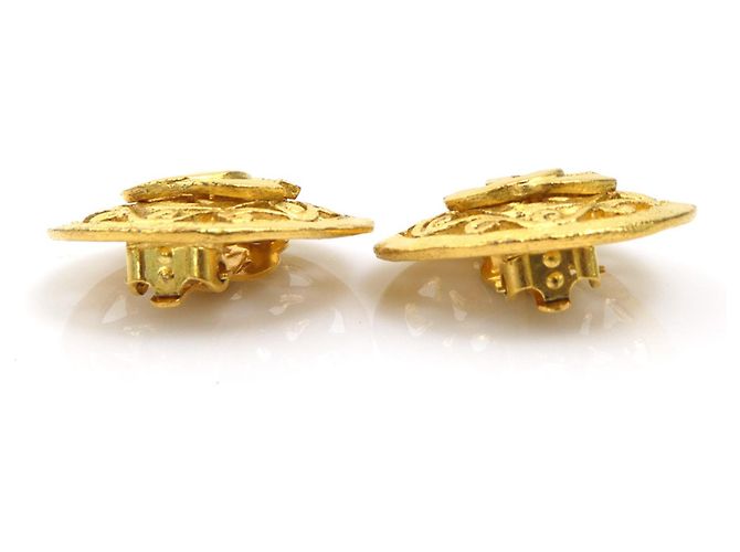 Orecchini a clip Chanel Gold D'oro - vista 7
