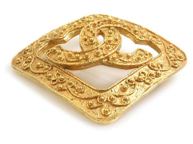 Spilla in metallo dorato Chanel D'oro - vista 2