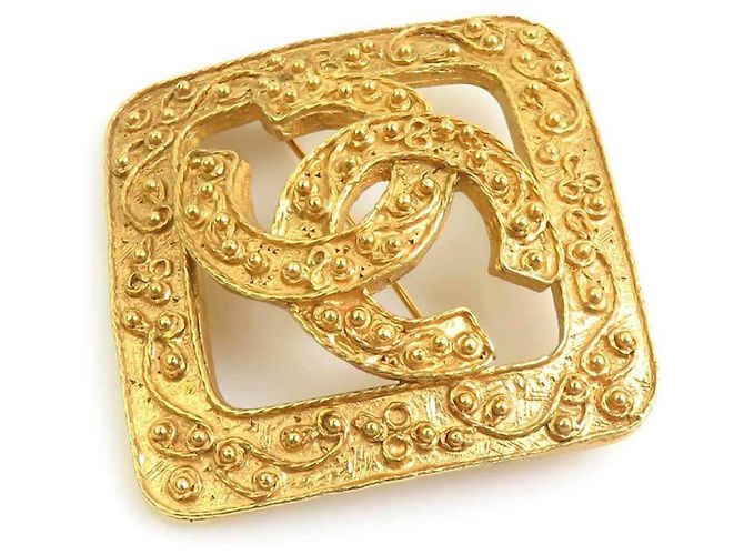 Spilla in metallo dorato Chanel D'oro - vista 4