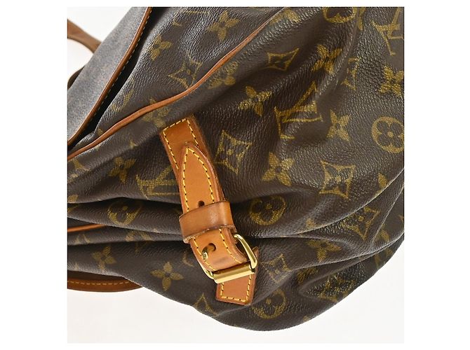 Louis Vuitton Saumur Monogram 35 Marrone - vista 7