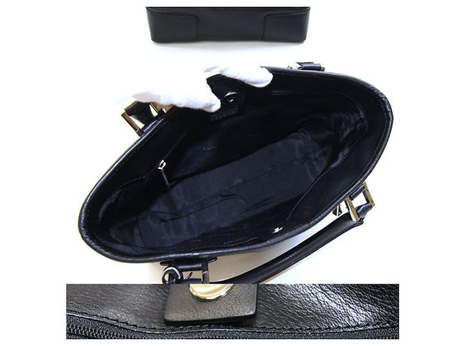 Borsa Loewe Fusta in pelle nera Nero - vista 2