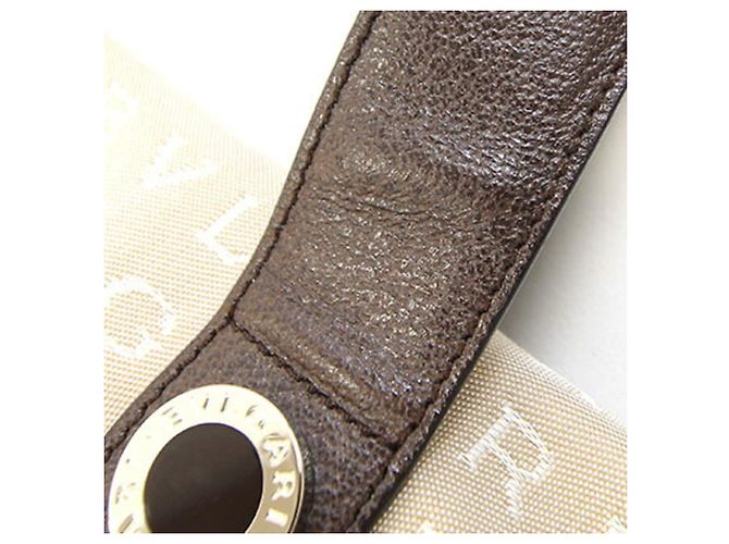 Bulgari Borsa Tote Bvlgari Mania 22282 Beige Marrone scuro - vista 5