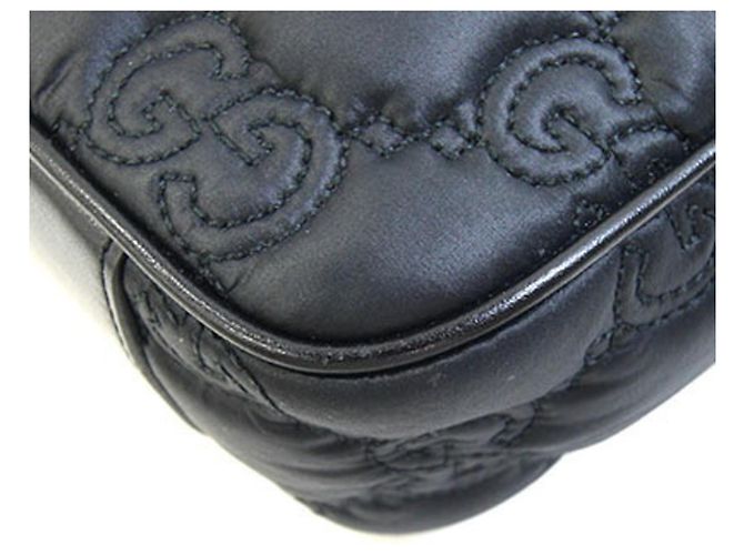 Bolsa de Ombro Small Gucci GG Matelassé Preto - vista 5