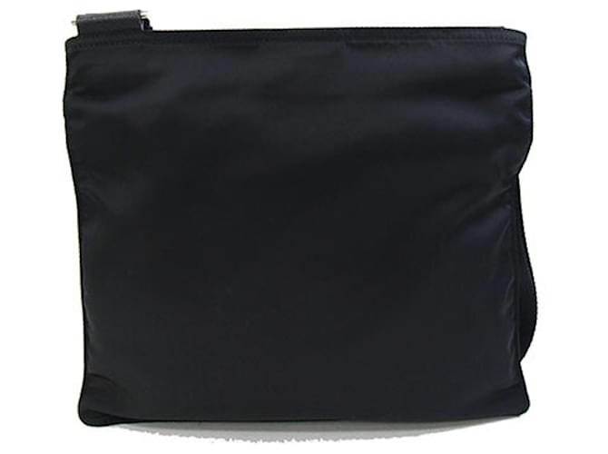 Borsa a tracolla Prada in nylon e pelle nera Nero - vista 2