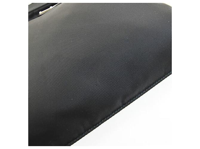 Borsa a tracolla Prada in nylon e pelle nera Nero - vista 5