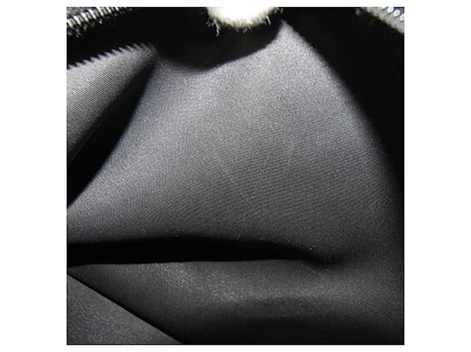 Borsa a tracolla Prada in nylon e pelle nera Nero - vista 9