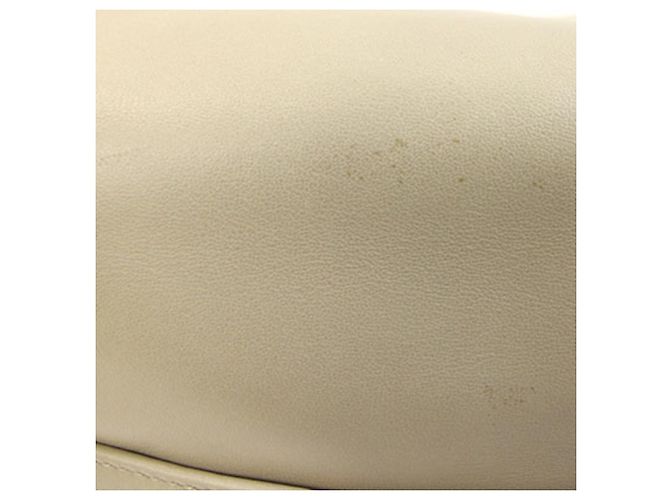 Céline Celine Vintage Schultertasche Beige Gelb - Ansicht 5