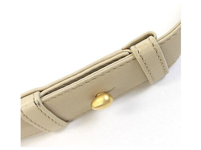 Céline Celine Vintage Schultertasche Beige Gelb - Ansicht 7