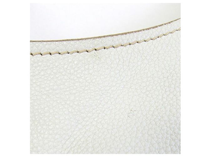 Borsa a tracolla Prada in pelle Off-White Bianco sporco - vista 8