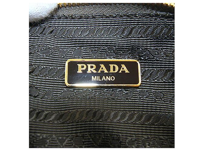 Prada Handtasche aus grauem Leder Braun - Ansicht 4
