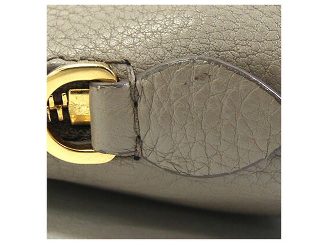 Prada Handtasche aus grauem Leder Braun - Ansicht 8