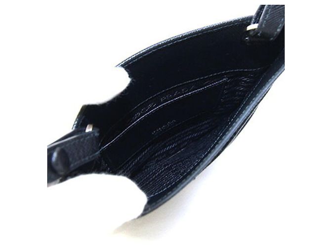 Borsa a tracolla pochette Prada in pelle nera Nero - vista 3