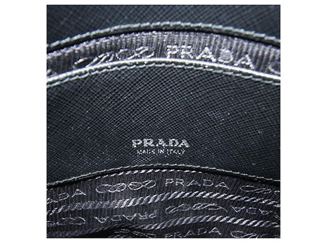 Borsa a tracolla pochette Prada in pelle nera Nero - vista 4