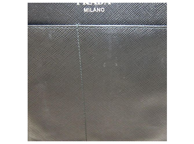 Borsa a tracolla pochette Prada in pelle nera Nero - vista 7