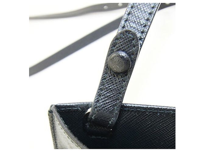 Borsa a tracolla pochette Prada in pelle nera Nero - vista 8