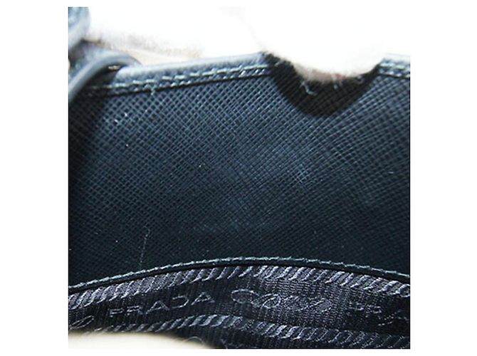 Borsa a tracolla pochette Prada in pelle nera Nero - vista 9
