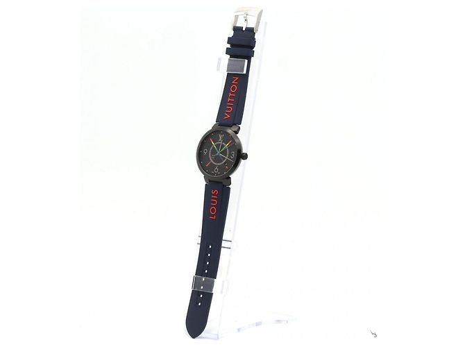 Orologio Louis Vuitton Tambour Slim Rainbow Quartz - vista 2