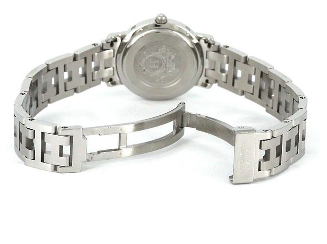 Hermès Hermes Clipper CL4.210 Quarzarmbanduhr aus Edelstahl - Ansicht 6