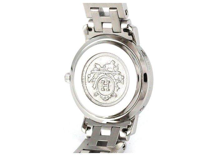 Hermès Hermes Clipper CL4.210 Quarzarmbanduhr aus Edelstahl - Ansicht 8