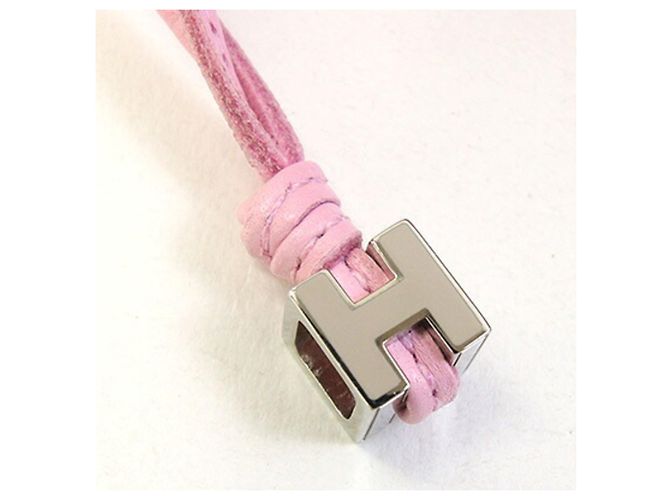 Hermès Bolsa Hermes em couro rosa claro - vista 6
