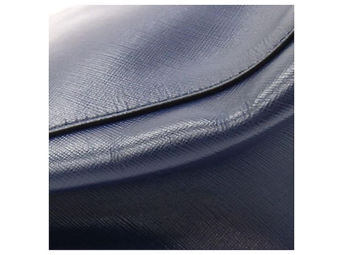 Borsa a tracolla in pelle blu navy Salvatore Ferragamo - vista 6