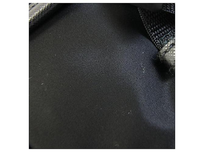 Borsa a tracolla Prada in nylon e pelle nera Nero - vista 4