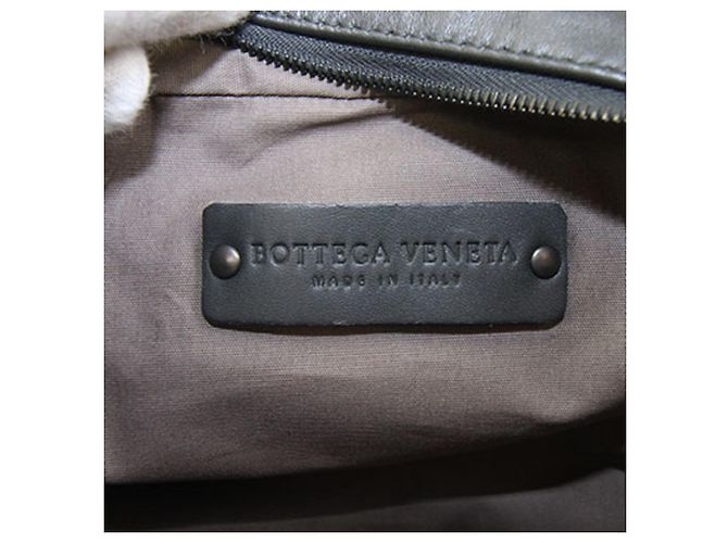 Bottega Veneta Intrecciato Pouch Grigio antracite - vista 4
