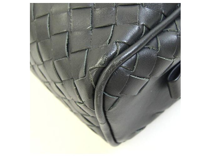 Bottega Veneta Intrecciato Pouch Grigio antracite - vista 5