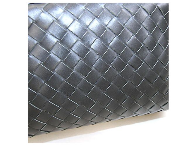 Bottega Veneta Intrecciato Pouch Grigio antracite - vista 6