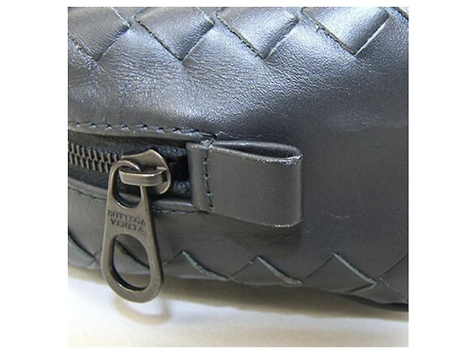 Bottega Veneta Intrecciato Pouch Grigio antracite - vista 7