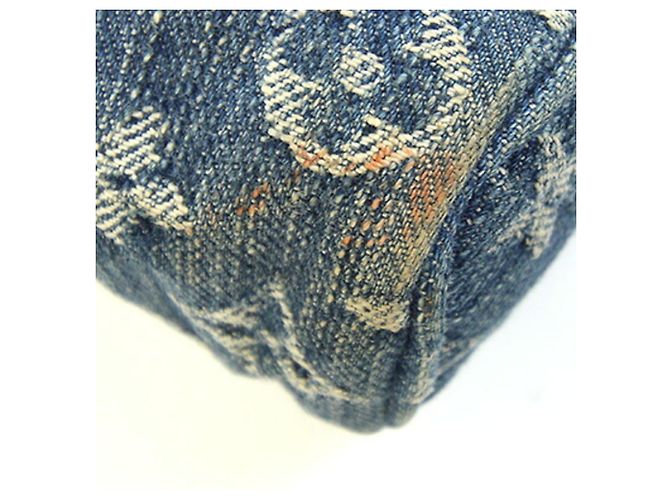 Speedy Pouch borsa Louis Vuitton Monogram Denim Blu - vista 6
