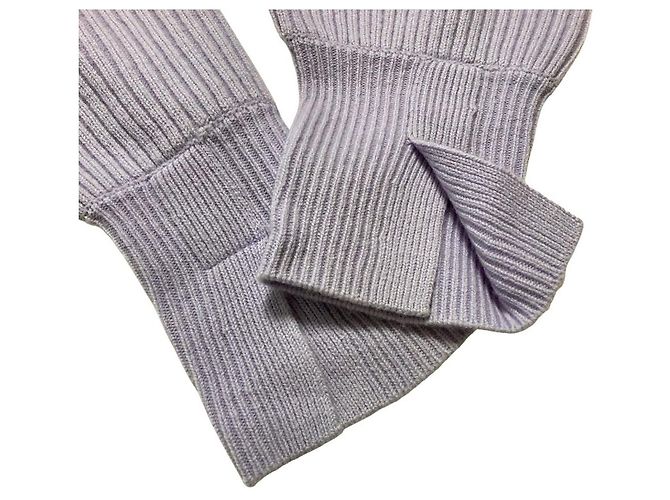 Autre Marque EMMEL REFINES Strickpullover mit Rundhalsausschnitt Lila - Ansicht 4