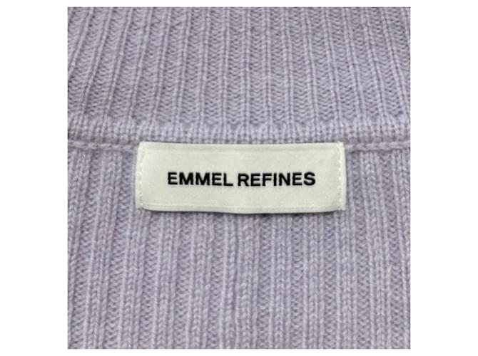 Autre Marque EMMEL REFINES Strickpullover mit Rundhalsausschnitt Lila - Ansicht 5