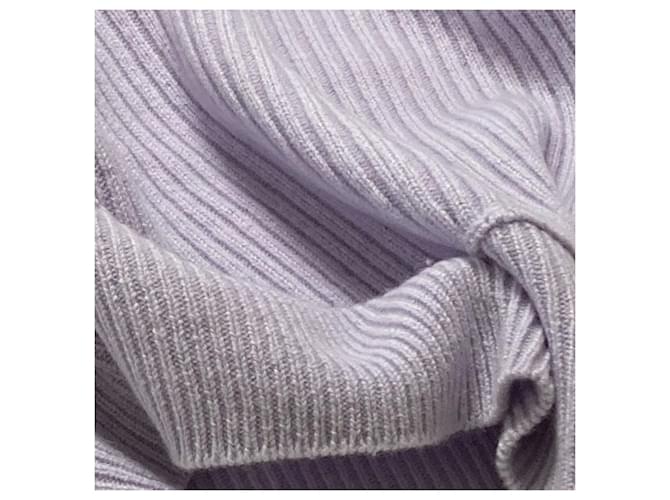 Autre Marque EMMEL REFINES Strickpullover mit Rundhalsausschnitt Lila - Ansicht 9