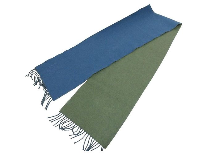 Sciarpa in misto cashmere Anagram Loewe Verde - vista 4