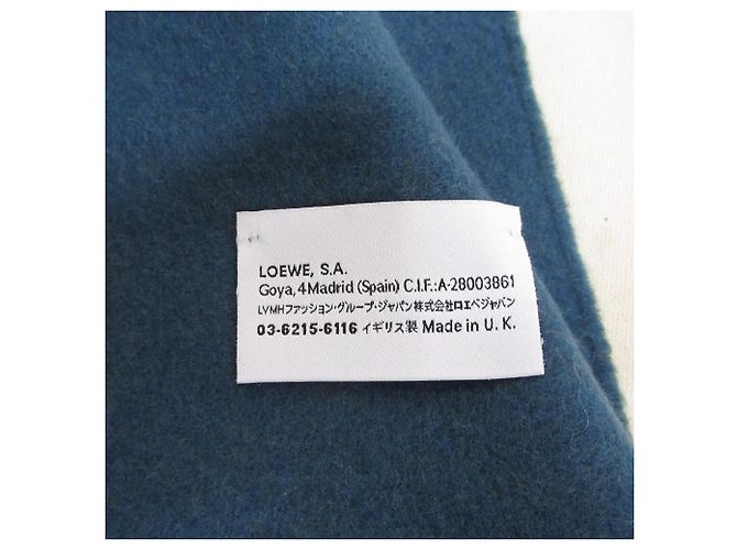 Sciarpa in misto cashmere Anagram Loewe Verde - vista 6