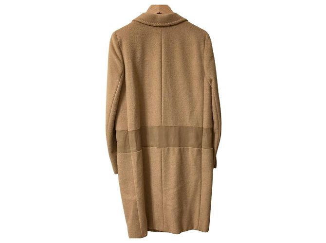 Casaco Chester Max Mara em pele de cordeiro Camel Bege - vista 2