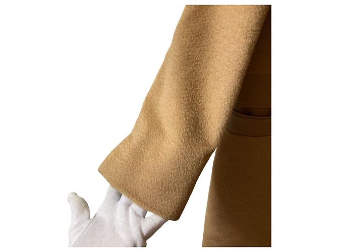 Casaco Chester Max Mara em pele de cordeiro Camel Bege - vista 5