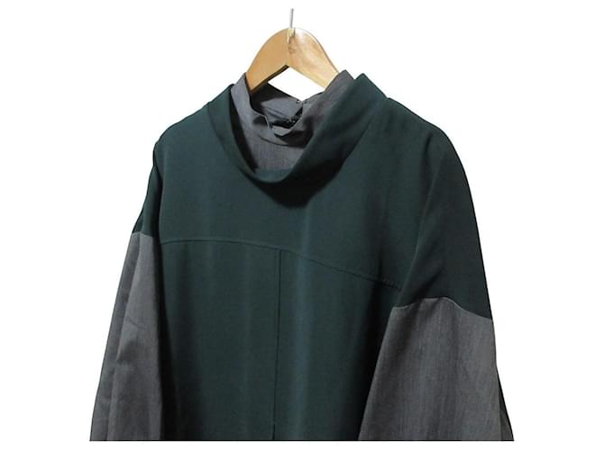 Autre Marque Blusa ENFOLD OFF-NECK LAYERED PULLOVER Verde - vista 3