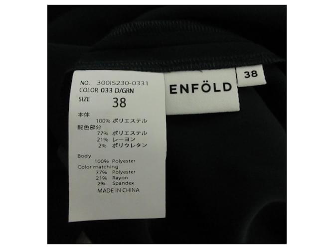 Autre Marque Blusa ENFOLD OFF-NECK LAYERED PULLOVER Verde - vista 4