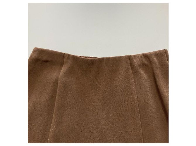 Autre Marque Falda elástica Hiroko Koshino Castaño Camello - vista 11
