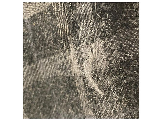 Autre Marque Soprabito camicia in misto lana e canapa ANREALAGE Marrone Nero - vista 9