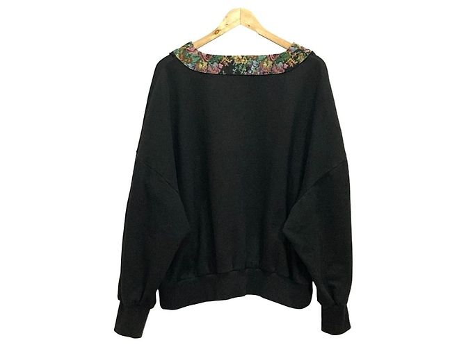 Autre Marque jouetie Concho Sweatshirt mit Fransen Schwarz - Ansicht 2