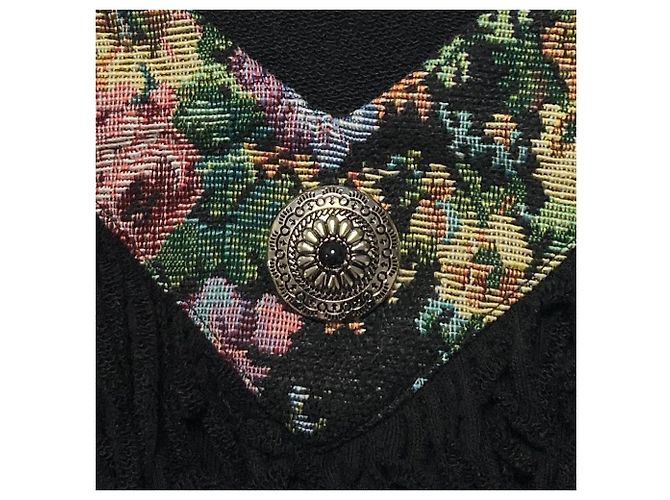 Autre Marque jouetie Concho Sweatshirt mit Fransen Schwarz - Ansicht 4