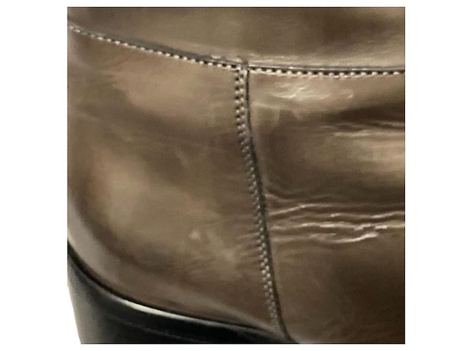 Autre Marque Sartore Lederstiefel lang Braun Schwarz - Ansicht 11