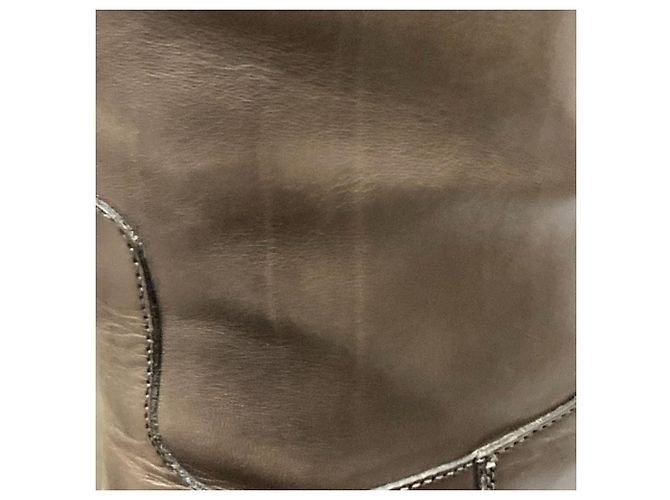 Autre Marque Sartore Lederstiefel lang Braun Schwarz - Ansicht 12